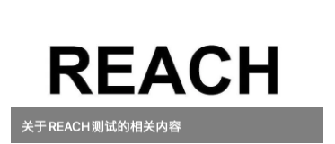 郑州REACH测试的项目有哪些?